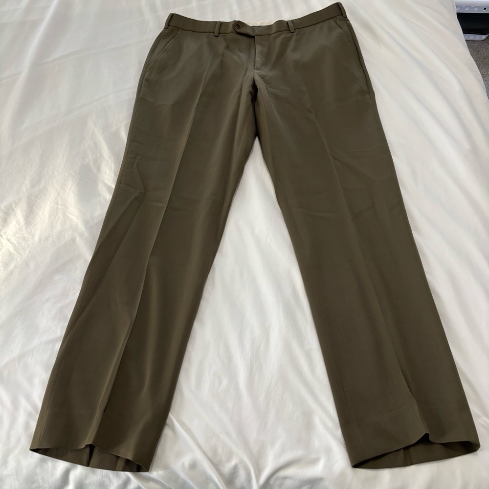 Brooks Brothers Olive Dress Pants for Men